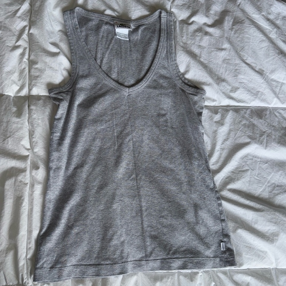 Lacoste grey tank